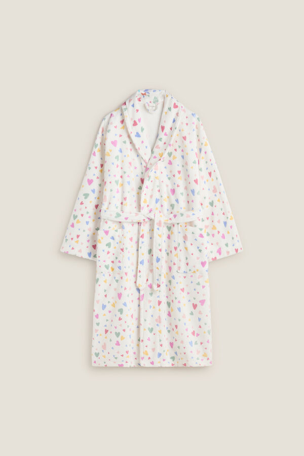 Textura Abornoz corazones morado/lila