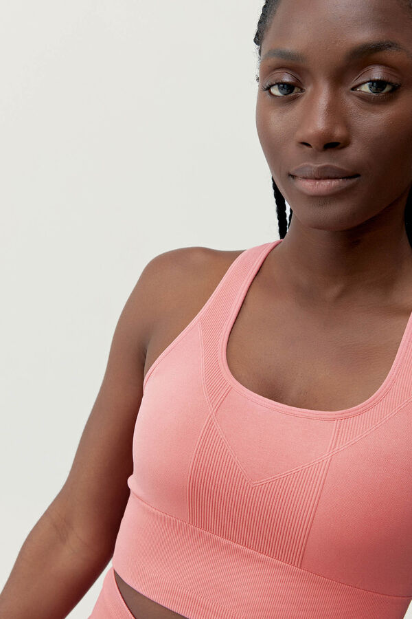 Born Living Yoga Top Ambra Pink Peach rosa