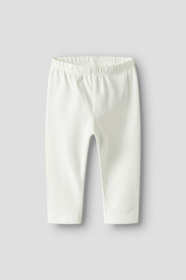 Name it Legging con algod&oacute;n org&aacute;nico liso blanco