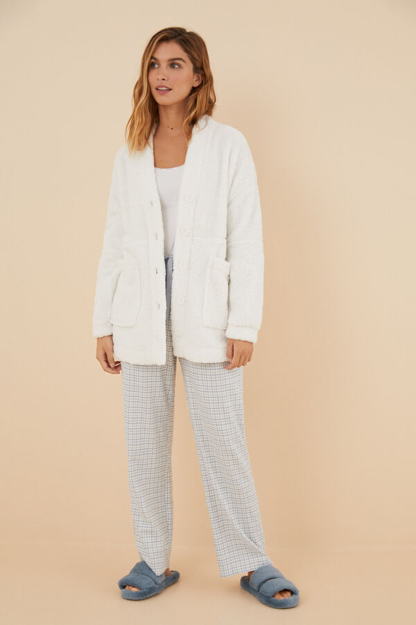 Women'secret Chaqueta pelo l&uacute;rex marfil