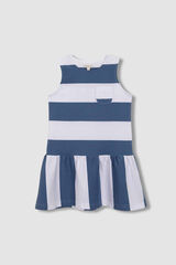 Gocco Vestido rayas azul claro azul