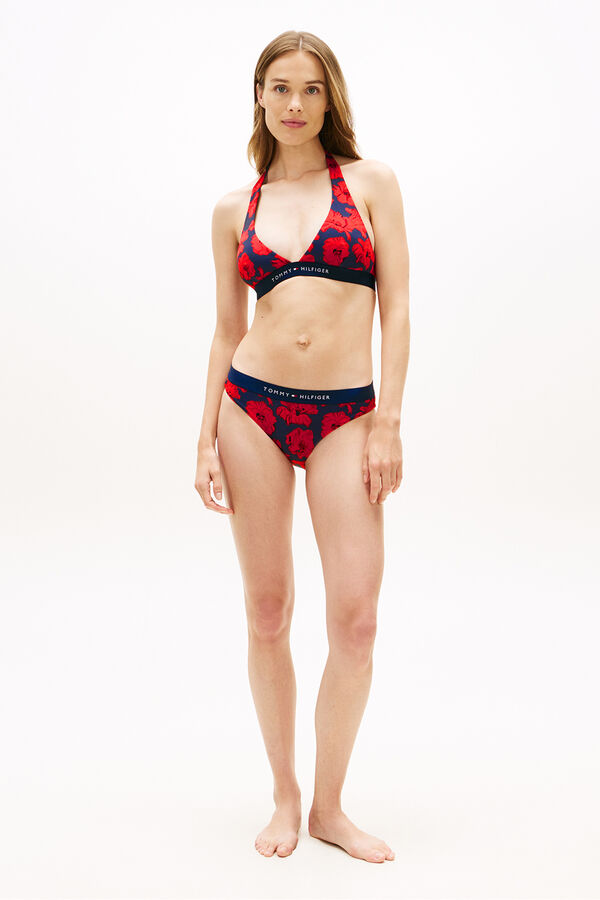 Tommy Hilfiger Top de biqu&iacute;ni halter estampado floral estampado