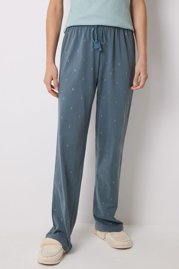 Women'secret Cal&ccedil;as compridas 100% algod&atilde;o verdes verde