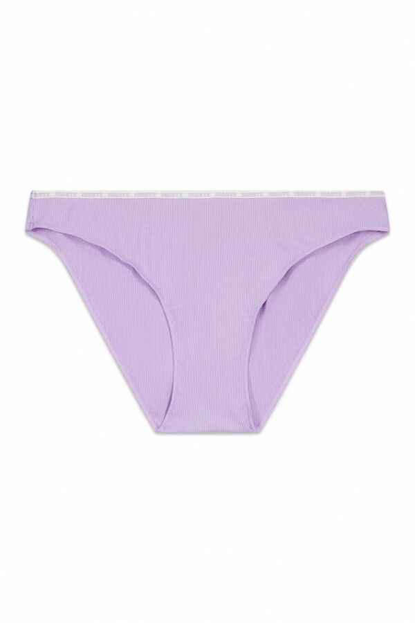 HI&BYE Pacote com 3 cuecas cl&aacute;ssicas em roxo, lil&aacute;s e cinza rosa