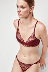 Gisela Sujetador bralette encaje vermelho