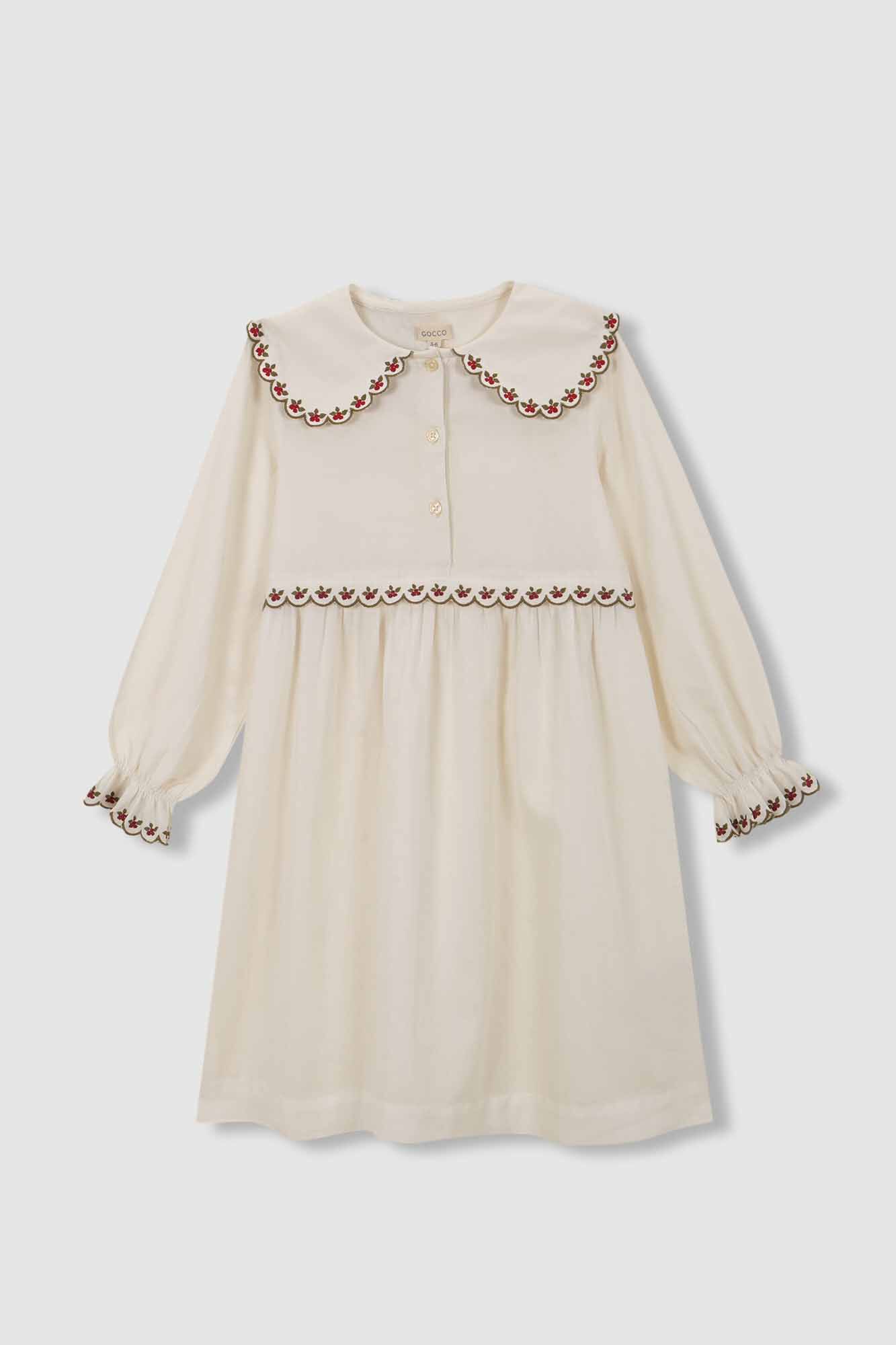 Gocco Camis&atilde;o com bordados crus