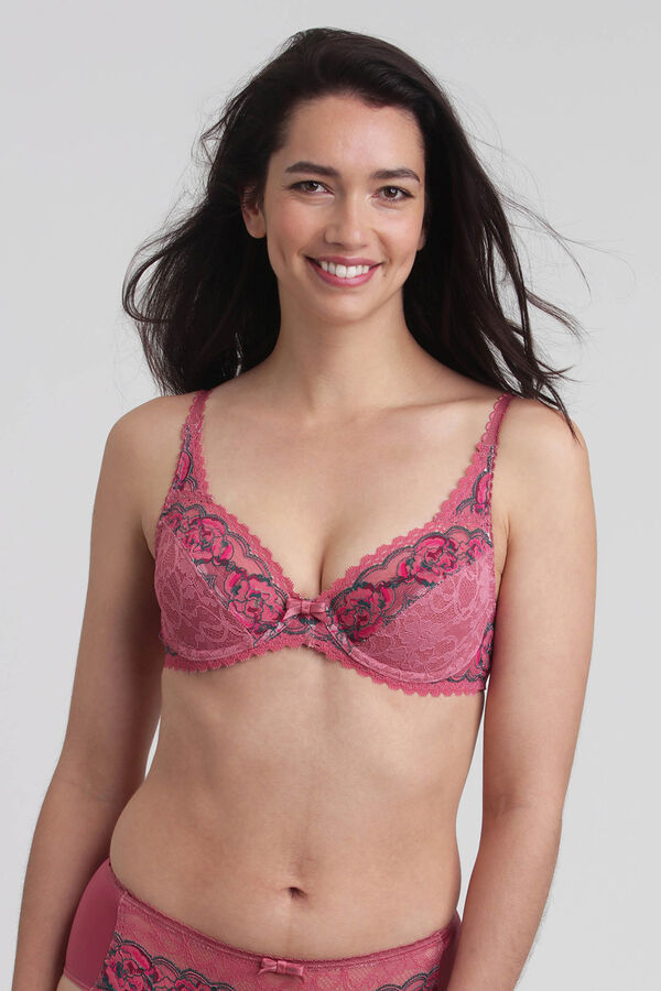 Playtex Soutien de renda Flower Elegance rosa