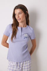 Women'secret Pijama manga corta algod&oacute;n &ldquo;El Principito&rdquo;   morado/lila