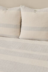 Textura Capa de edredom texturizada cinzento