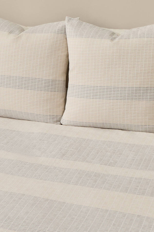 Textura Capa de edredom texturizada cinzento