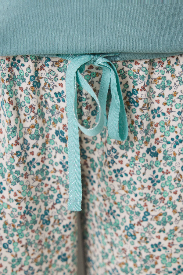 Women'secret Pijama largo soft touch verde Snoopy verde