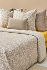 Textura Folhas de capa de edred&atilde;o de algod&atilde;o sustent&aacute;vel estampado