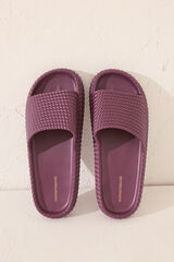 Women'secret Sand&aacute;lia flatform rosa com solado de EVA vermelho