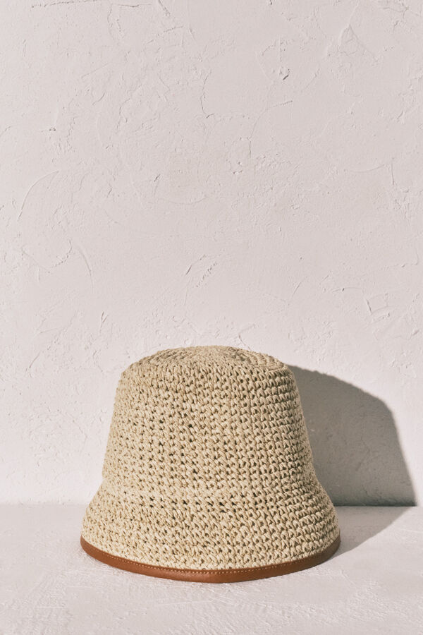 Women'secret Chap&eacute;u bucket bege cru