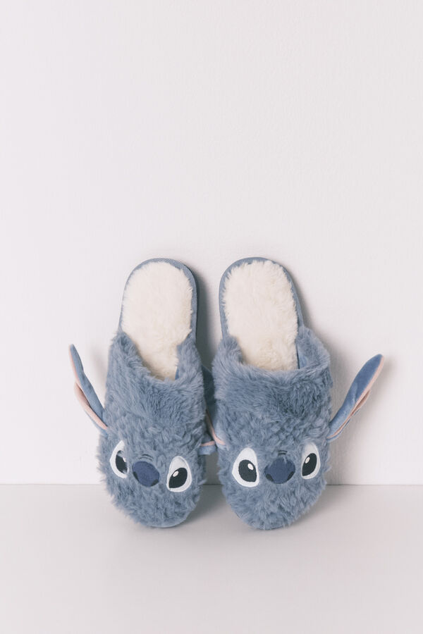 Women'secret Chinelos de quarto 3D Stitch azul