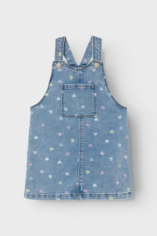 Name it Jardineiras ganga menina azul