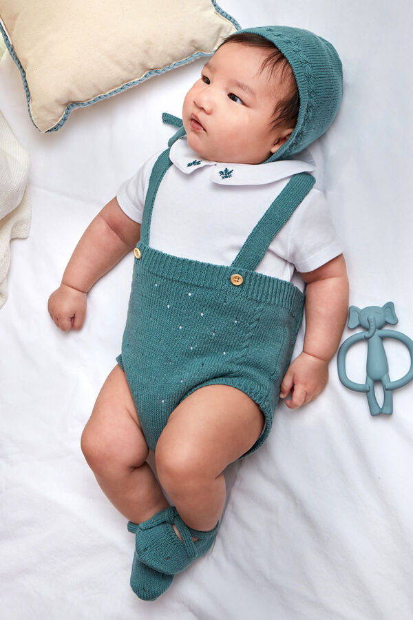 Gocco Cal&ccedil;as bombachas de malha com al&ccedil;as verdes estampado