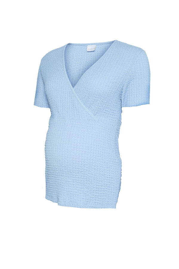 Mamalicious T-shirt de manga curta maternity e amamenta&ccedil;&atilde;o azul