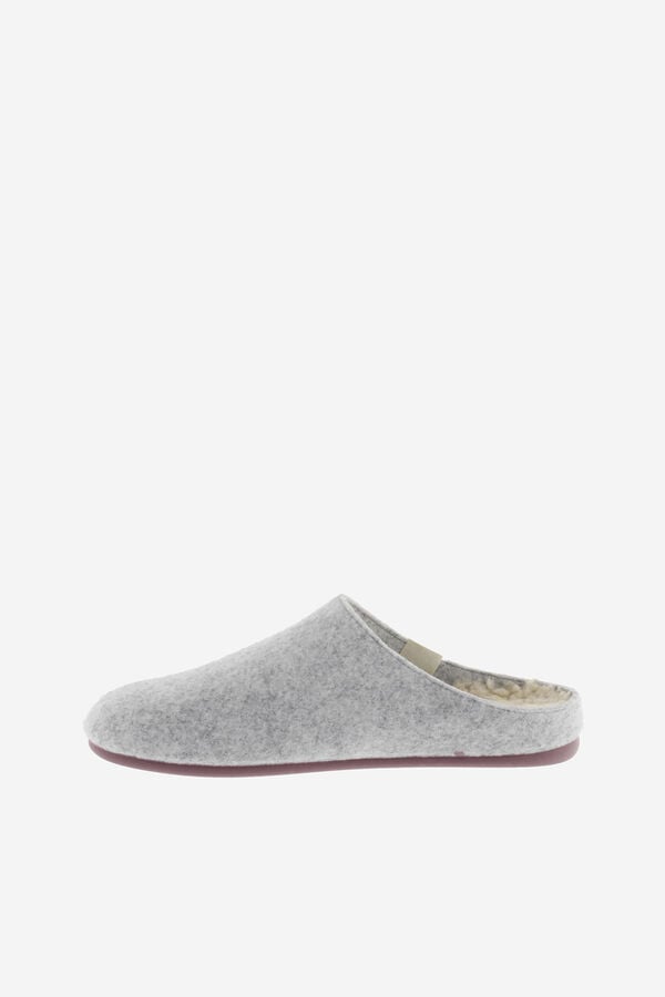 Victoria Zapatillas de casa fieltro gris
