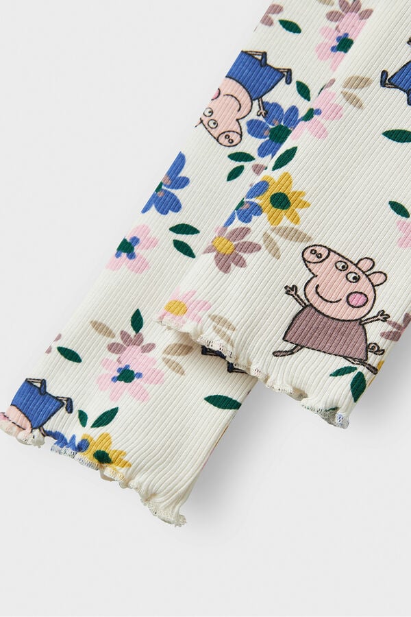 Name it Legging de Peppa Pig de algod&oacute;n blanco