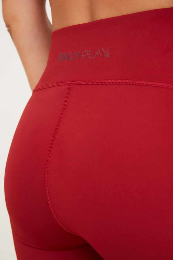 Only Play Legging largo el&aacute;stico rojo