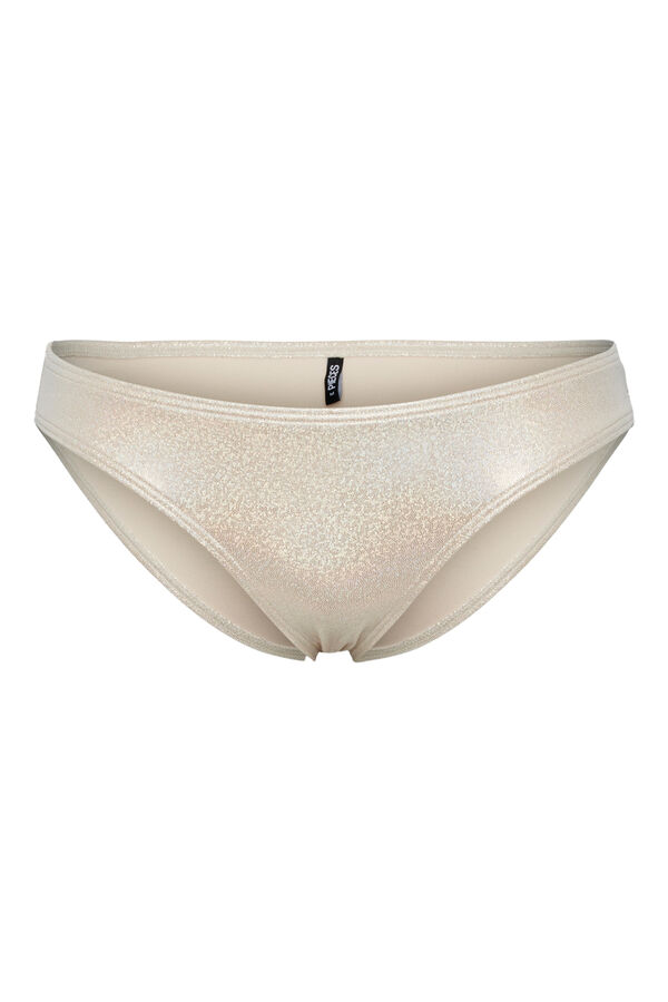 Pieces Cuequinha de biqu&iacute;ni metalizada branco