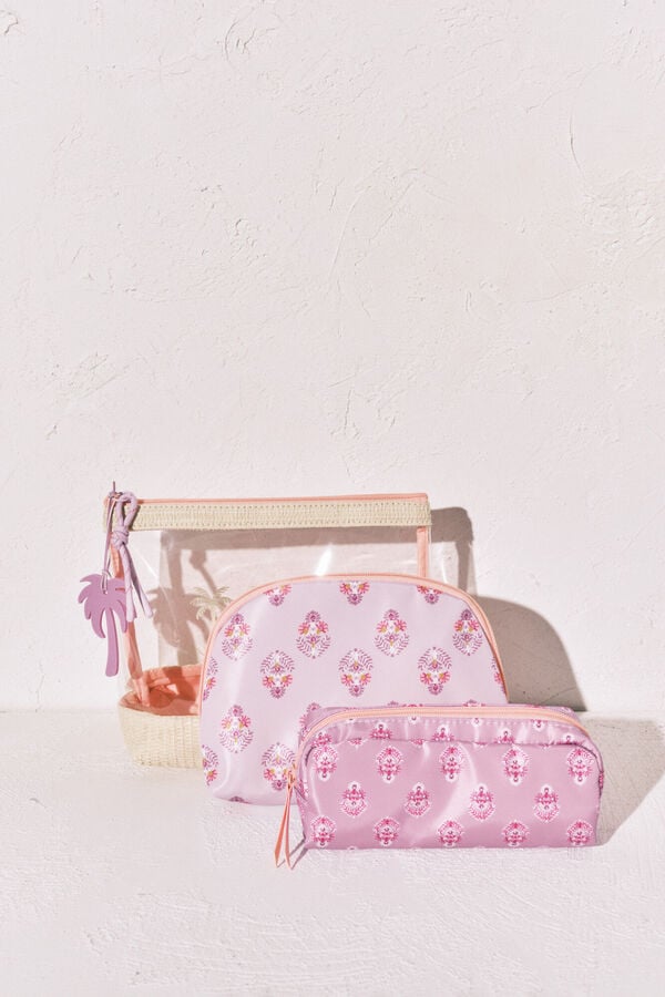 Women'secret Pack 3 neceseres transparente y estampados estampado
