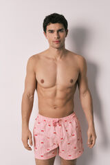 Women'secret Ba&ntilde;ador hombre estampado rayas y cangrejos coral