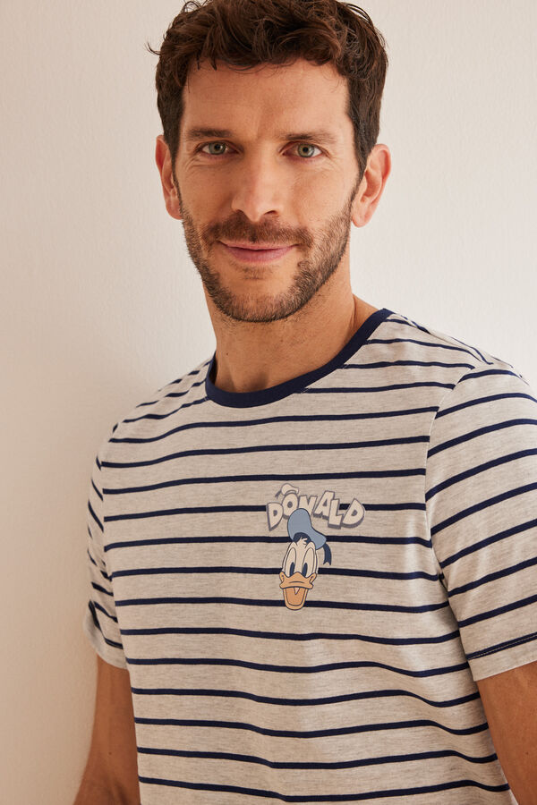 Women'secret Pijama corto hombre 100% algod&oacute;n Pato Donald azul