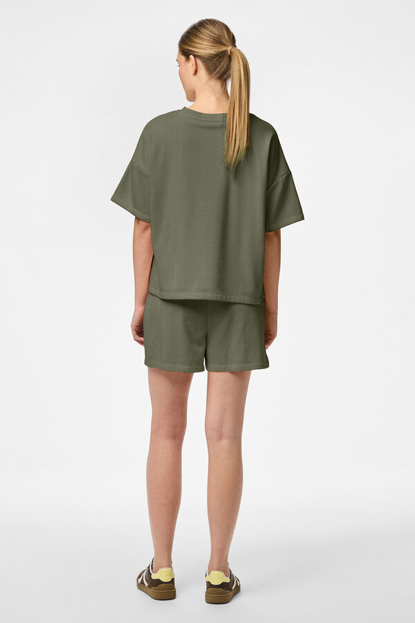 Pieces Camiseta loose verde