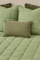 Textura Colcha de microfibra kaki