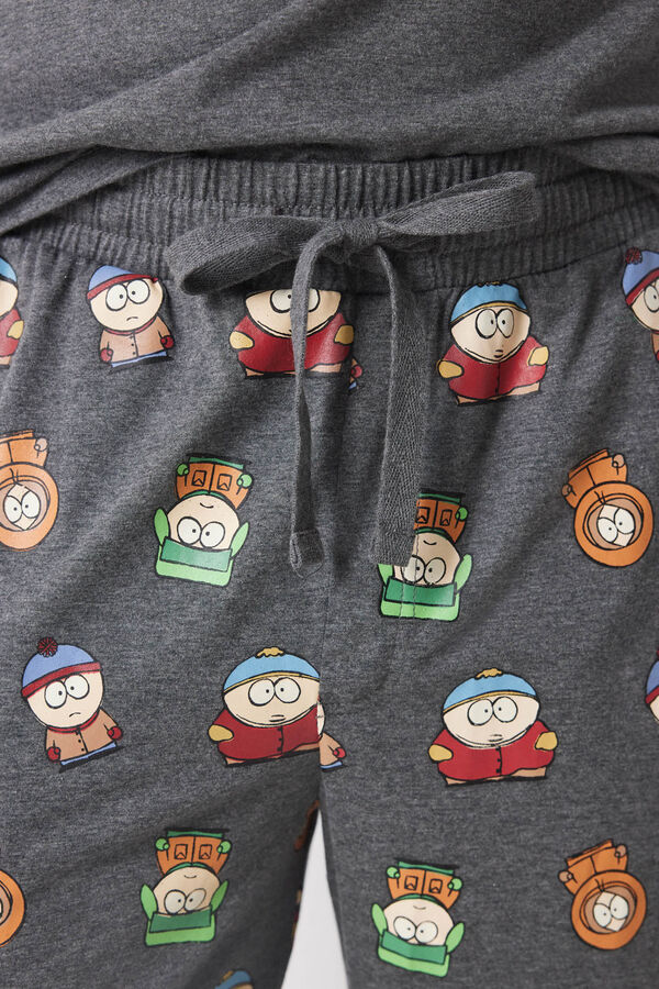 Women'secret Pijama largo hombre algod&oacute;n South Park gris