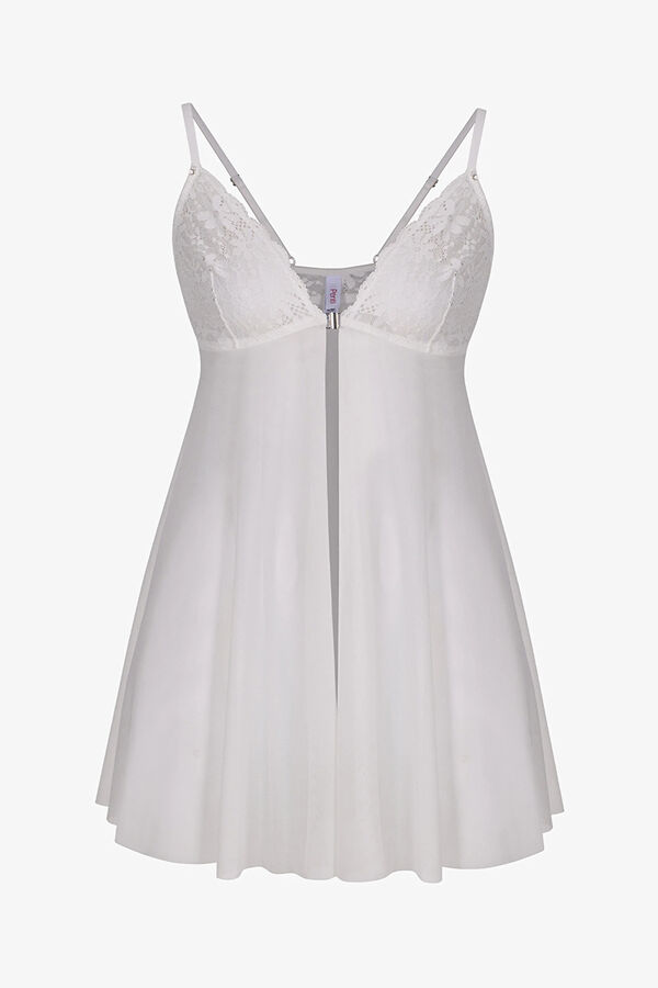 Penti Babydoll con Apertura Frontal Marfil marfil