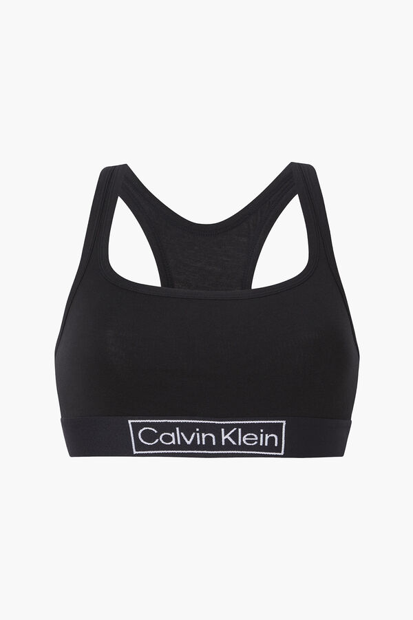 Calvin Klein Bralette espalda cruzada preto