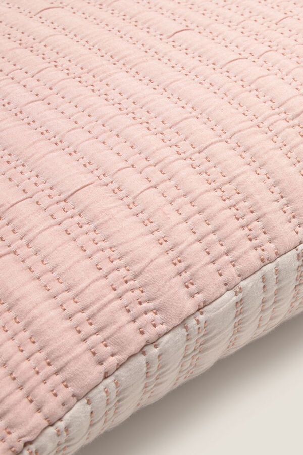 Textura Funda coj&iacute;n acolchada pespuntes rosa