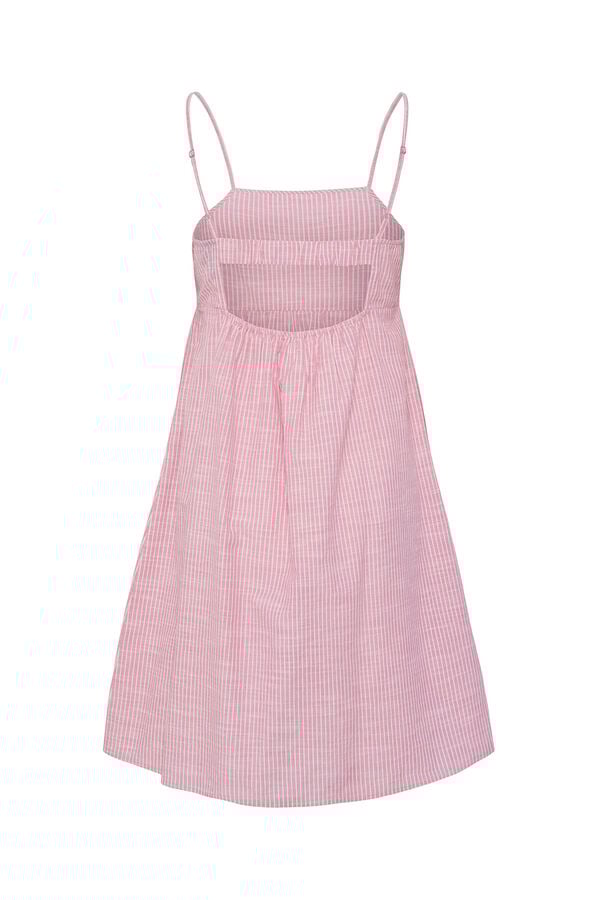 Pieces Vestido &agrave;s riscas  rosa