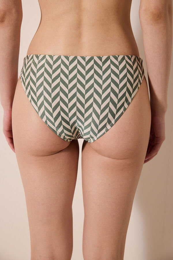 Penti Cueca de biquíni estampado clássico estampado