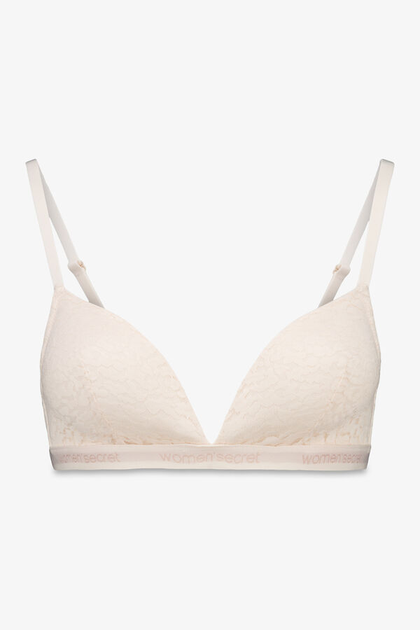 Women'secret Suti&atilde; soutien triangular CHARMING bege