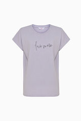 Penti Camisa de pijama de manga curta lil&aacute;s rosa