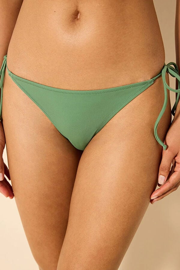 Penti Cueca de biquíni verde clássico verde