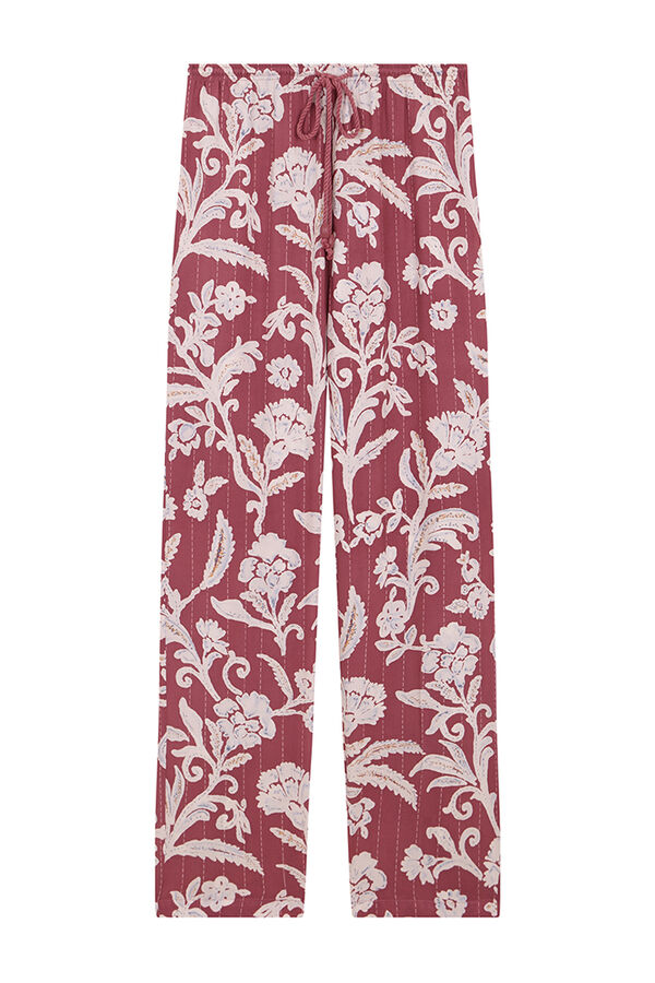 Women'secret Cal&ccedil;as viscose estampado paisley castanho