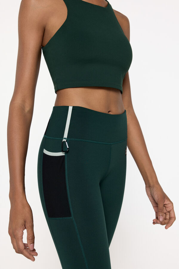 Only Play Leggins cintura alta turquesa