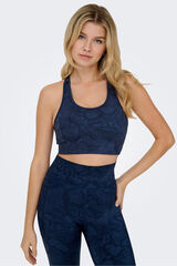 Only Play Top espalda nadadora azul