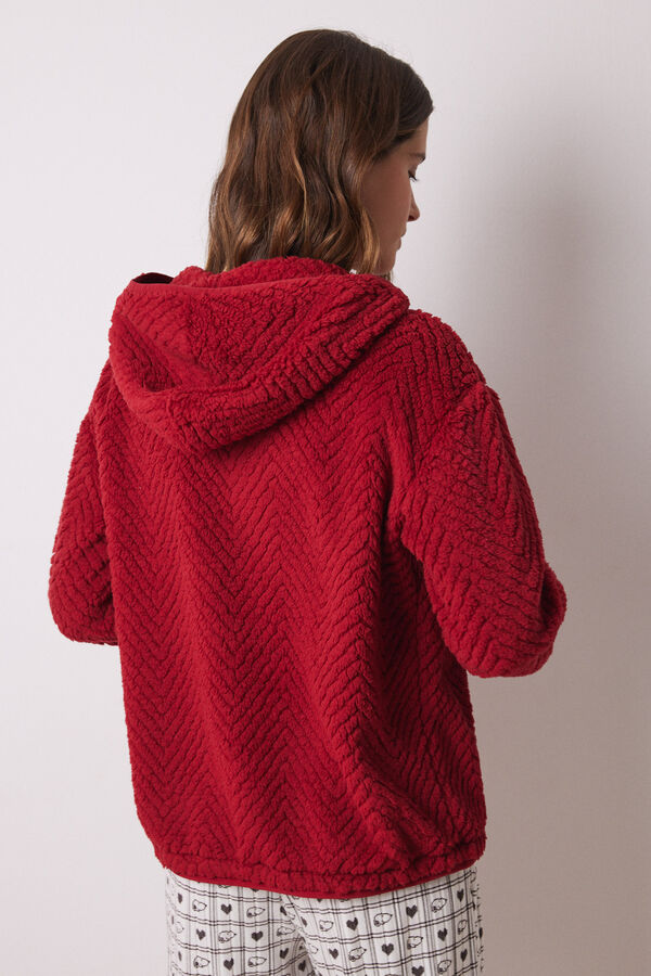 Women'secret Bata corta pelo suave Minnie rojo