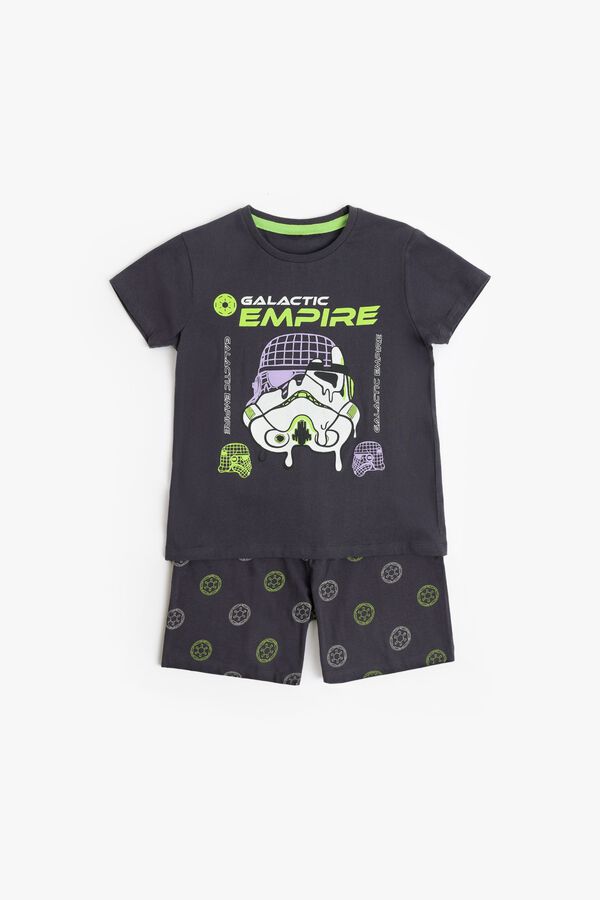 Admas Pijama curto neon Star Wars imp&eacute;rio cinzento