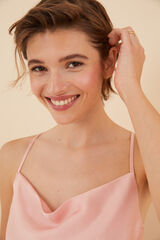 Women'secret Pijama corto sat&eacute;n rombos rosa rosa