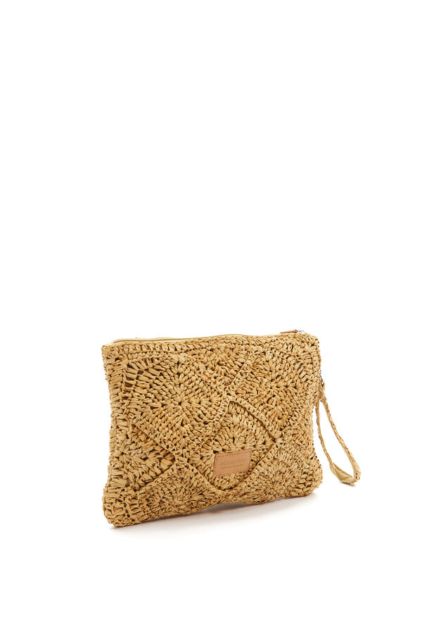 Abbacino Bolso de mano trenzado beige