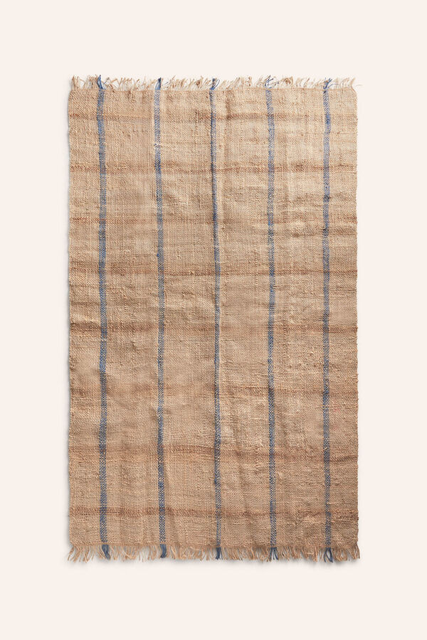Calma House Tapete de juta natural com juta tingida Carlo bege
