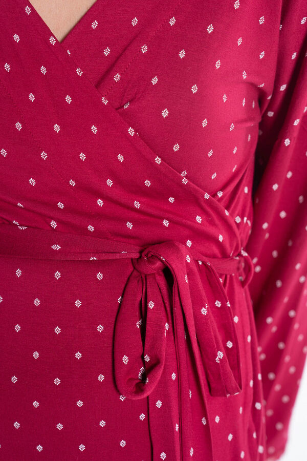 Ohma! Pr&eacute;-Mam&atilde; com estampado tie-dye vermelho