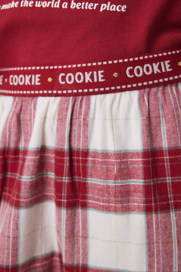 Women'secret Pijama largo 100% algod&oacute;n Minnie rojo